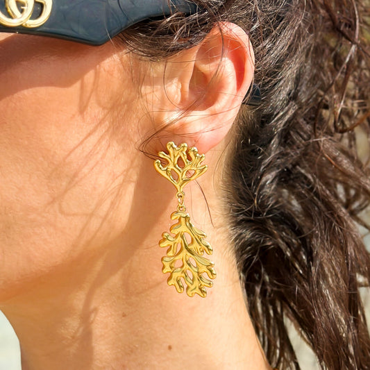 Coral Earrings