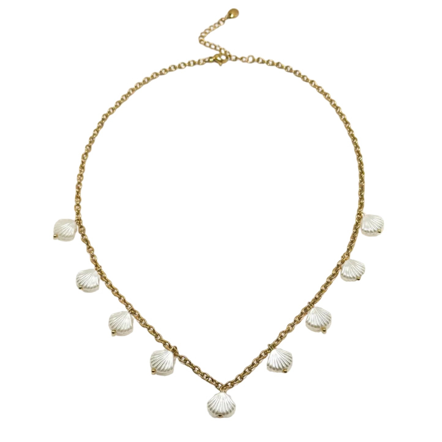 Collar con dijes de concha