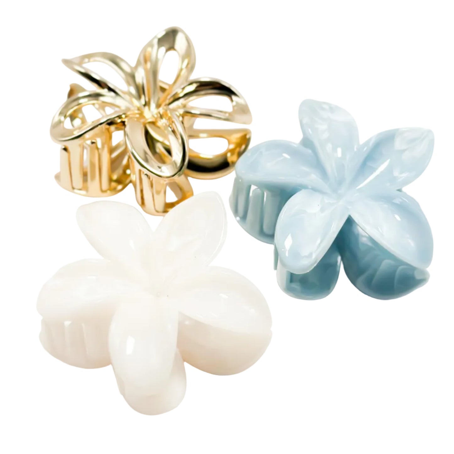 Tiare Flower Clips
